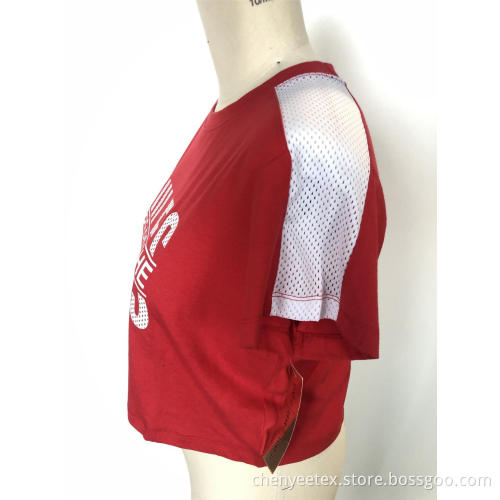Spliced short letter jacket